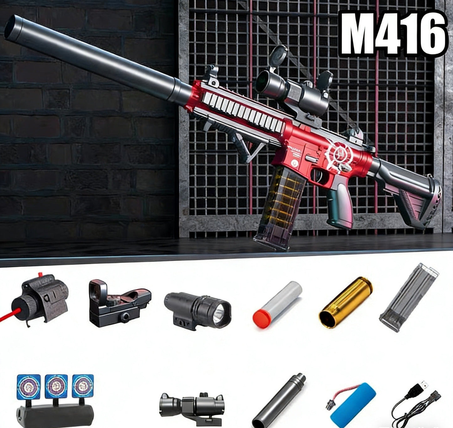 Handi M416 Dual Mode Electric Nerf Rifle