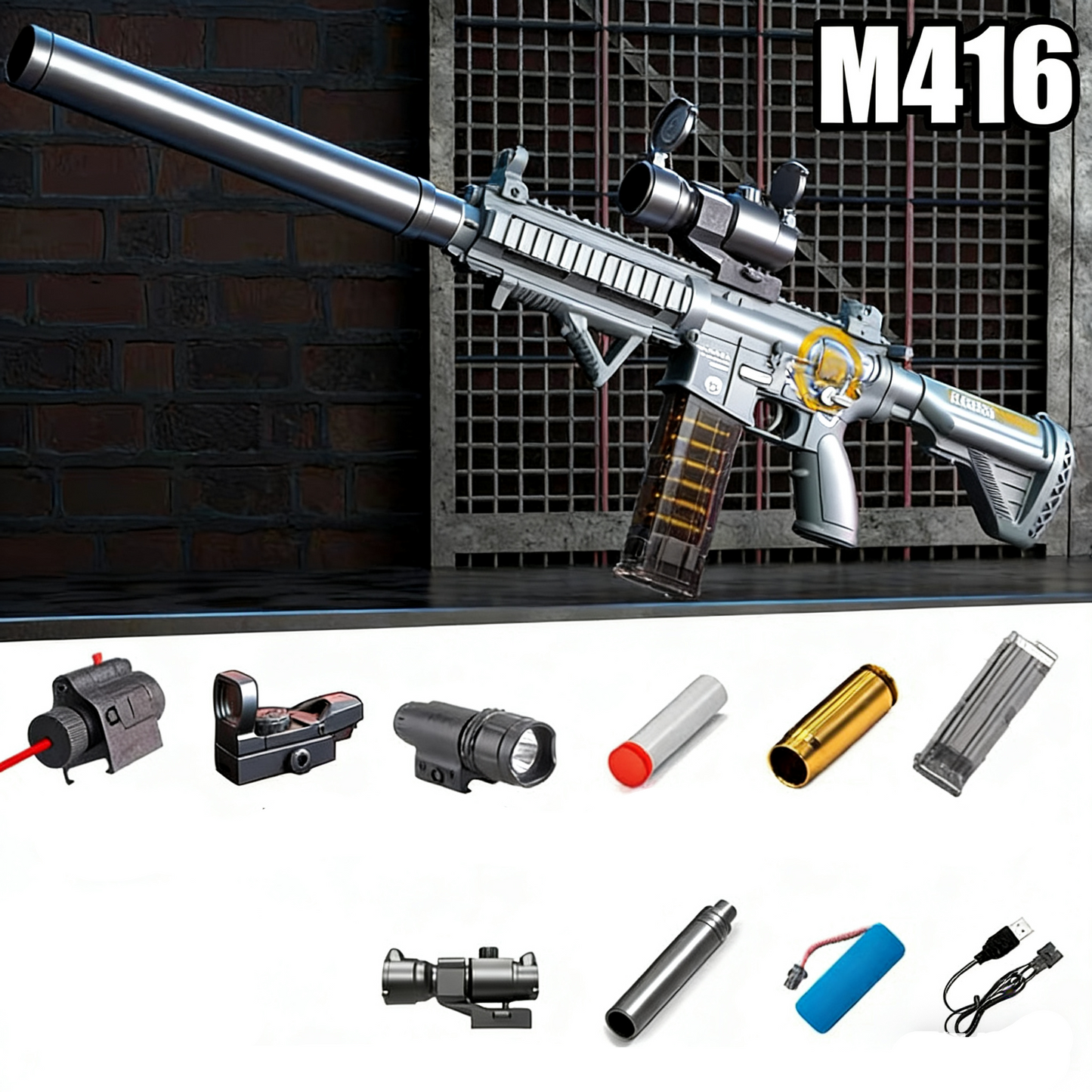 Handi M416 Dual Mode Electric Nerf Rifle