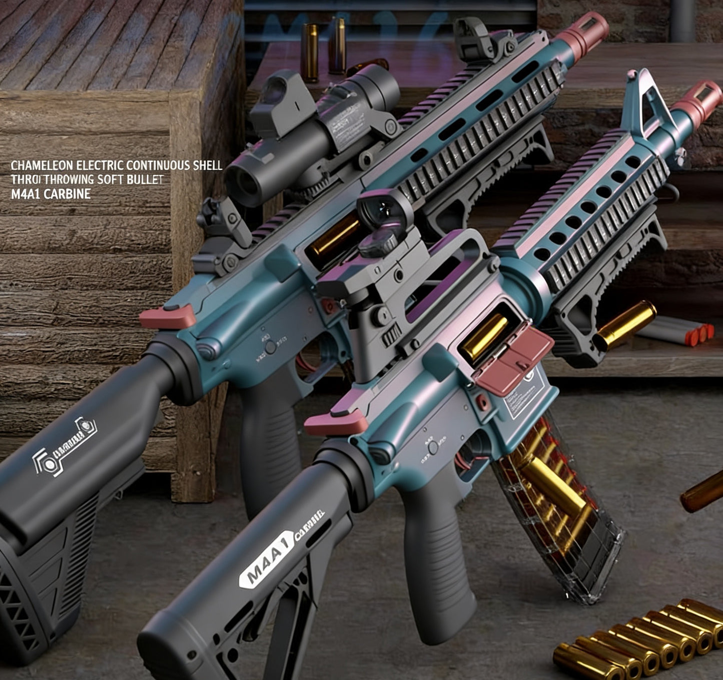 Handi M4A1 Electric Shell-Ejecting Nerf Rifle
