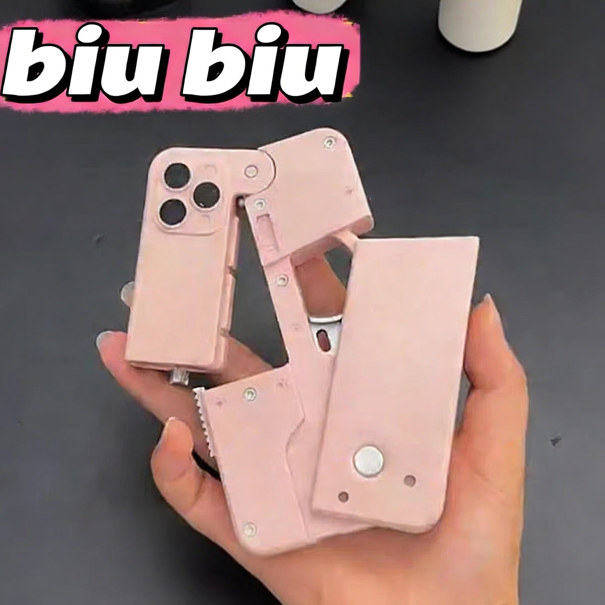 IC3SO Foldable Phone-Style Fidget Toy Gun