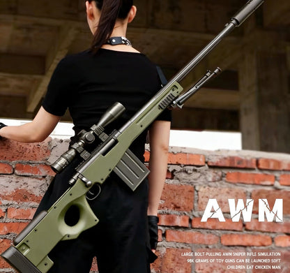 JF AWM Shell-Ejecting nerf Sniper Rifle