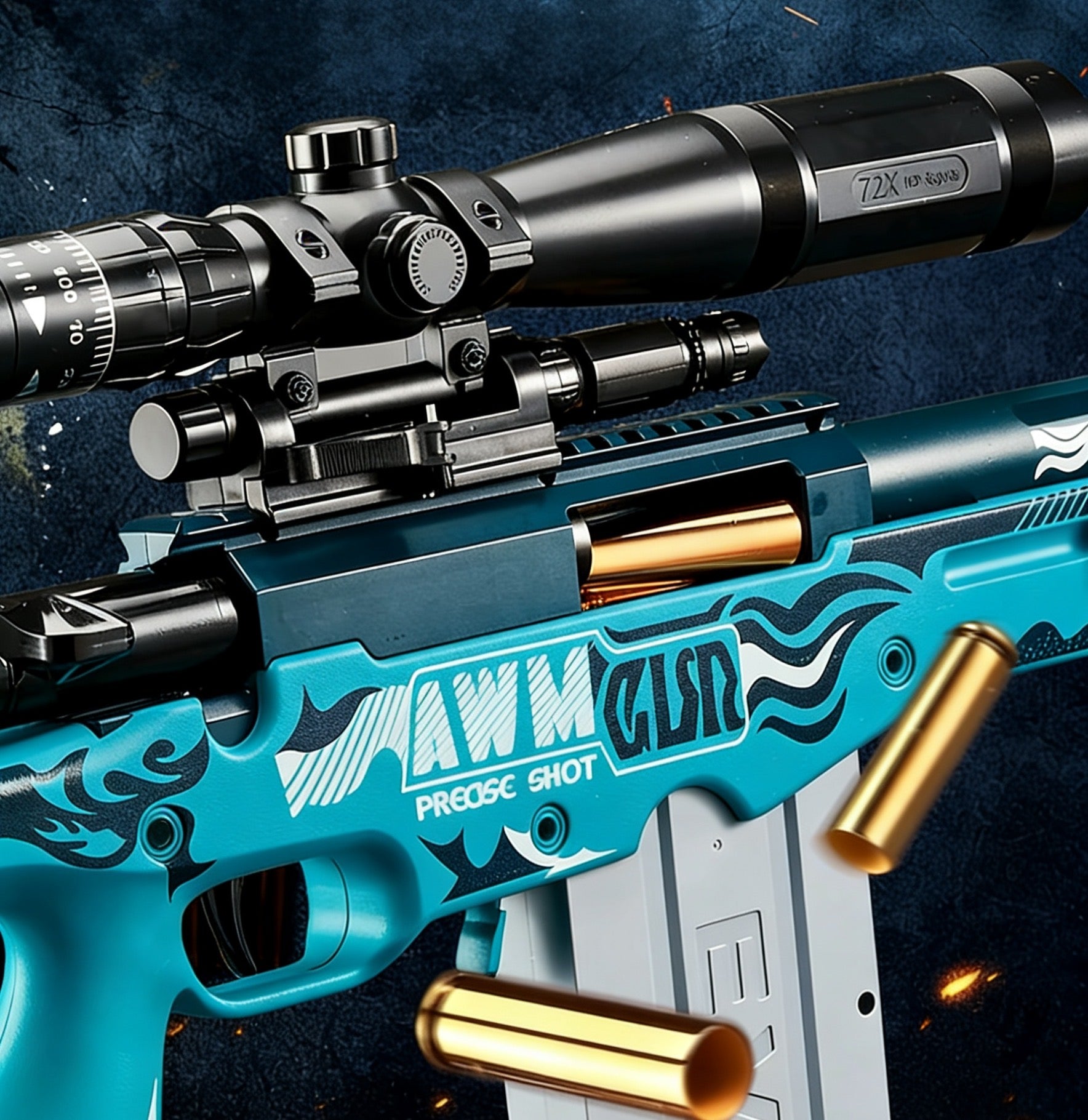 JF AWM Shell-Ejecting nerf Sniper Rifle