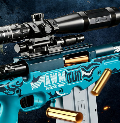 JF AWM Shell-Ejecting nerf Sniper Rifle