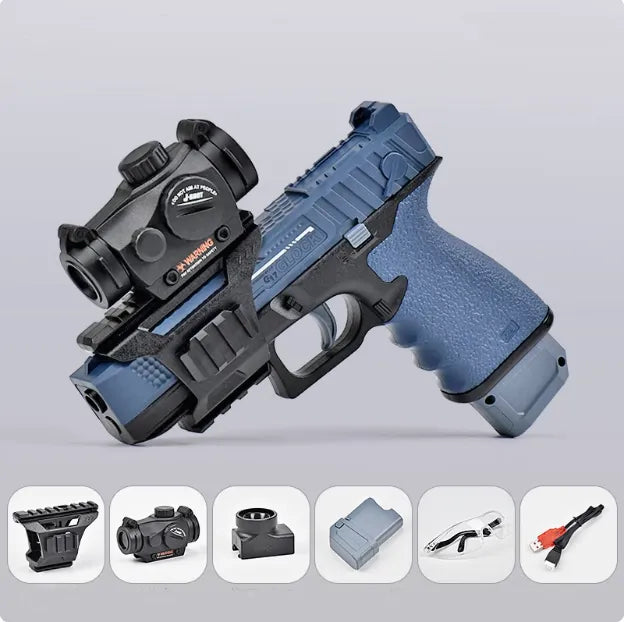 JF G17 Hopper-Fed Electric Gel Blaster Pistol