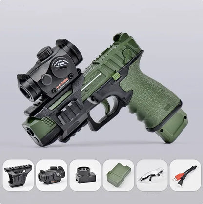 JF G17 Hopper-Fed Electric Gel Blaster Pistol