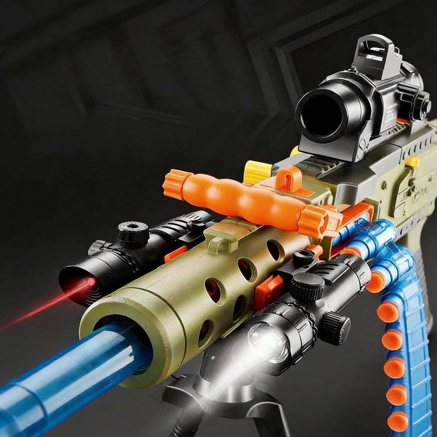 JF M2 Full-Auto Chain  Nerf Machine Gun