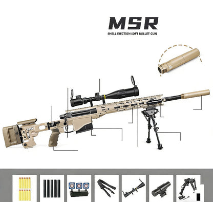 JieYing Remington MSR Shell Ejecting Nerf Sniper