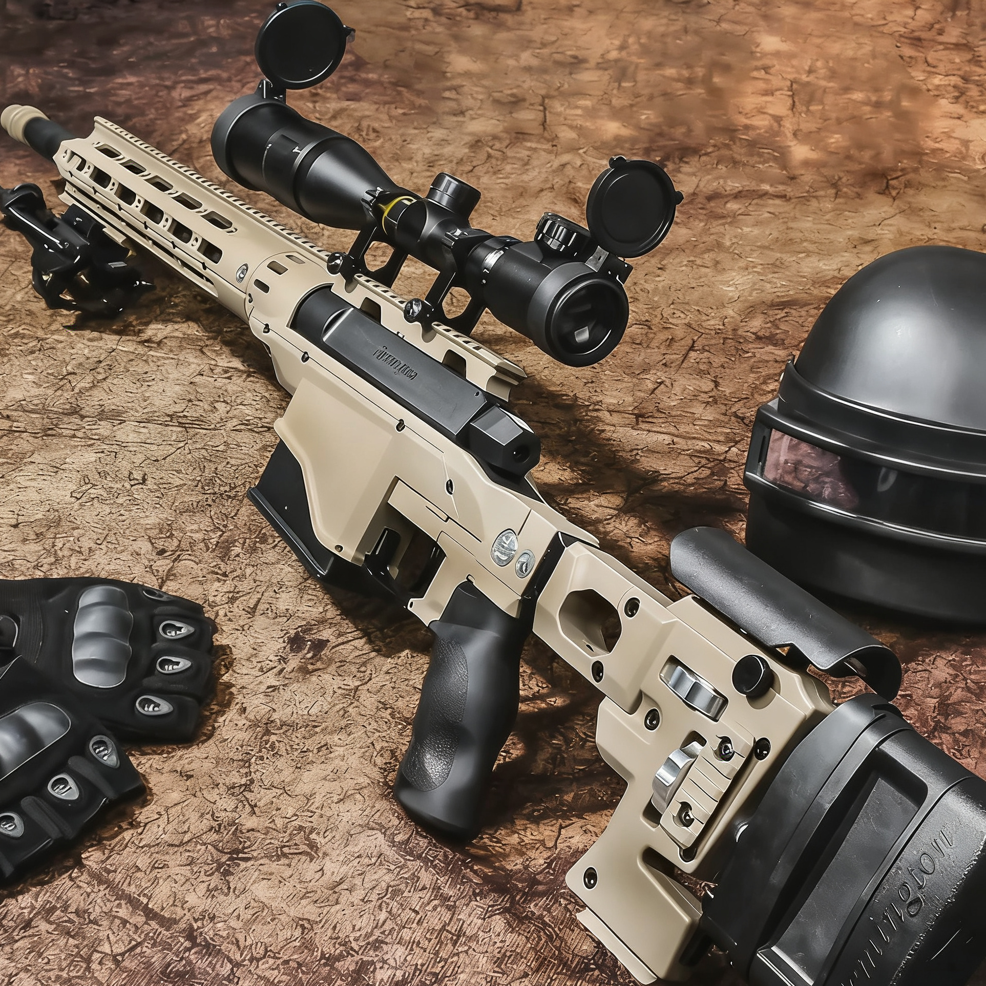 JieYing Remington MSR Shell Ejecting Nerf Sniper