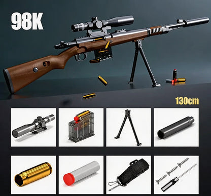 Kar98k Shell-Ejecting Nerf Sniper Rifle With Scope