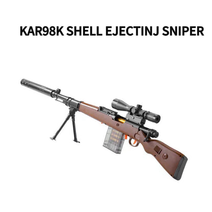 Kar98k Shell-Ejecting Nerf Sniper Rifle With Scope