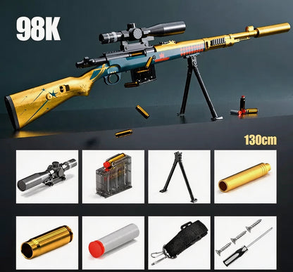 Kar98k Shell-Ejecting Nerf Sniper Rifle With Scope