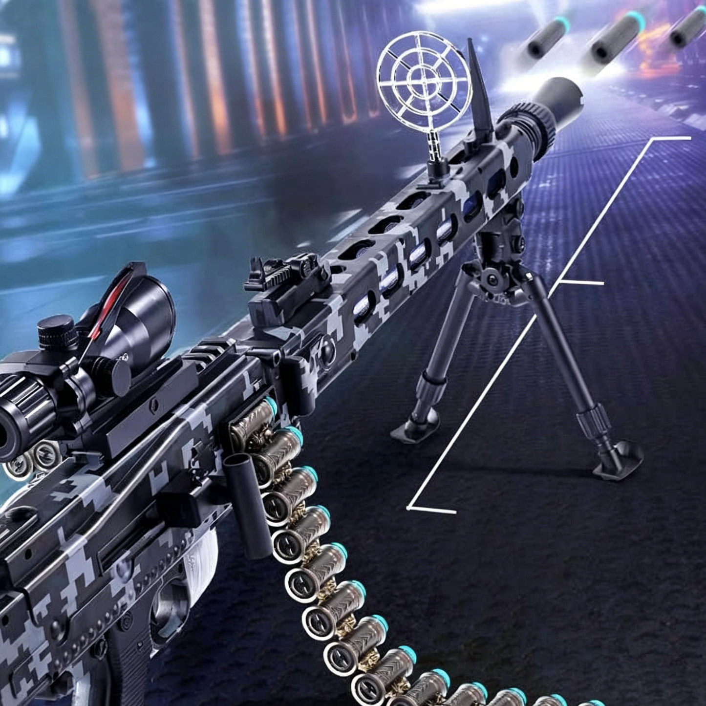 LeHui MG3 Belt-Fed Nerf Machine Gun