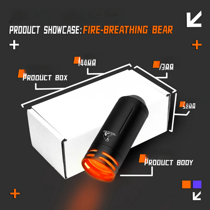 14mm CCW Fire Bear  Luminous Suppressor