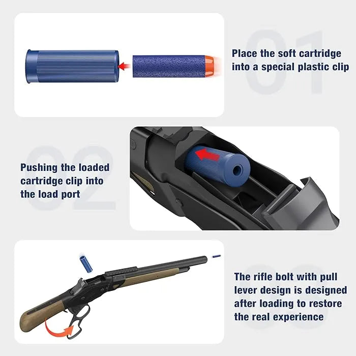 UDL Winchester M1887 Lever Action Nerf Shotgun