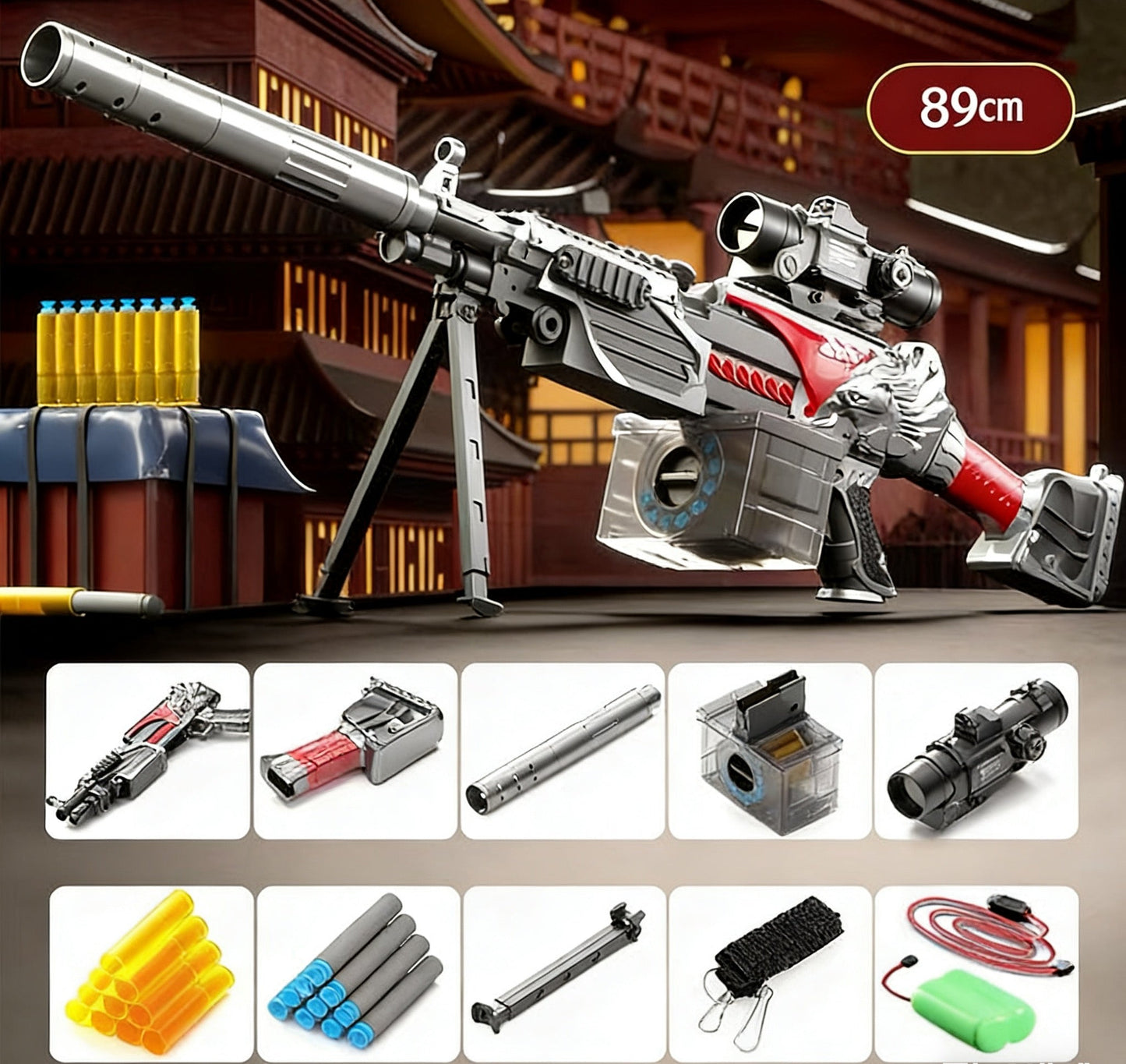 M249 Dragon Shell-Ejecting Nerf Machine Gun