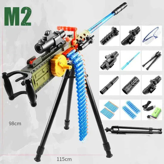 JF M2 Full-Auto Chain  Nerf Machine Gun