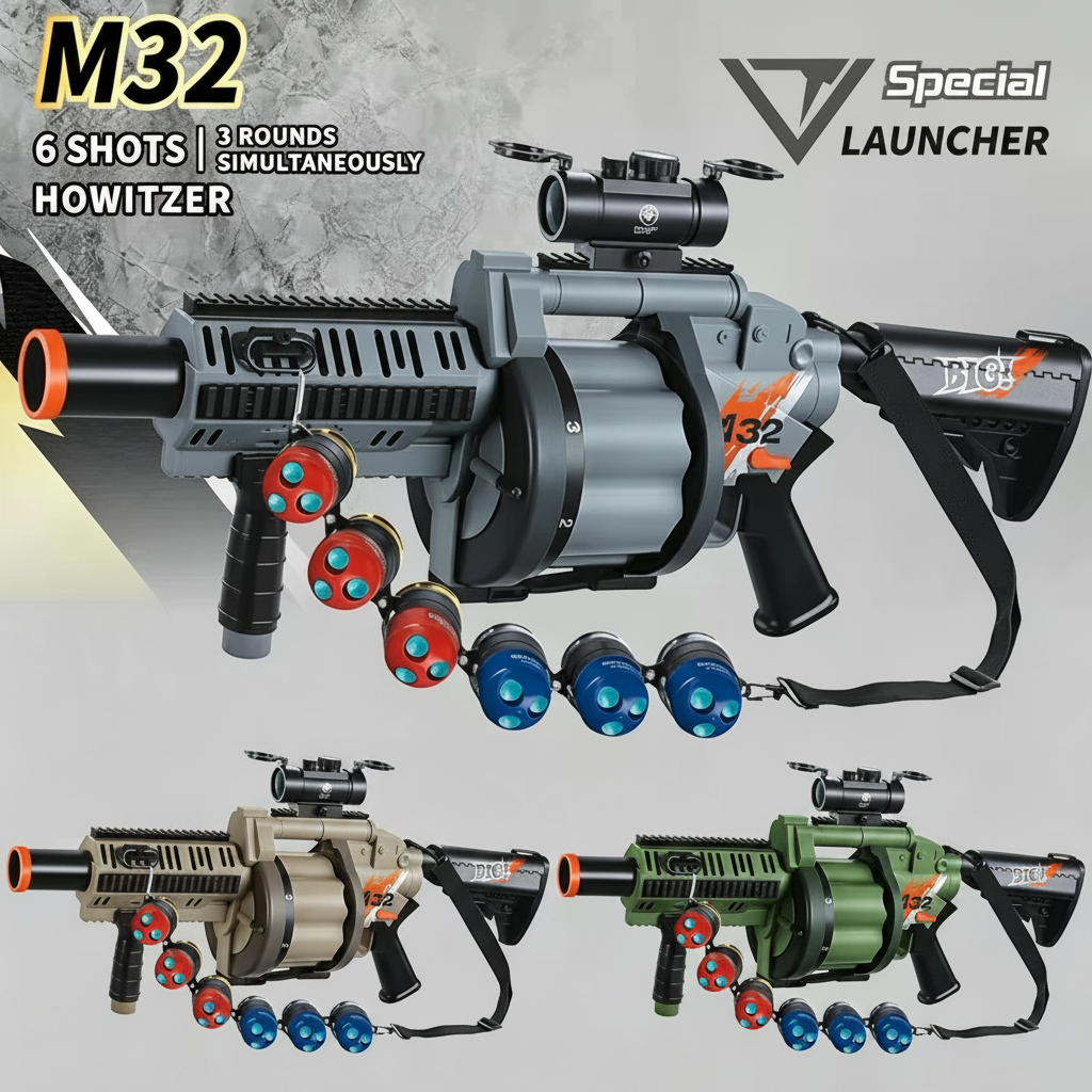 M32 Triple-Barrel Nerf Grenade Launcher
