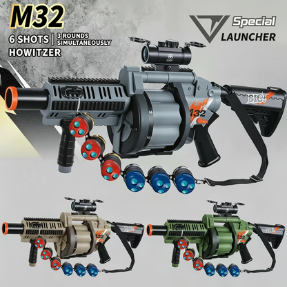 M32 Triple-Barrel Nerf Grenade Launcher
