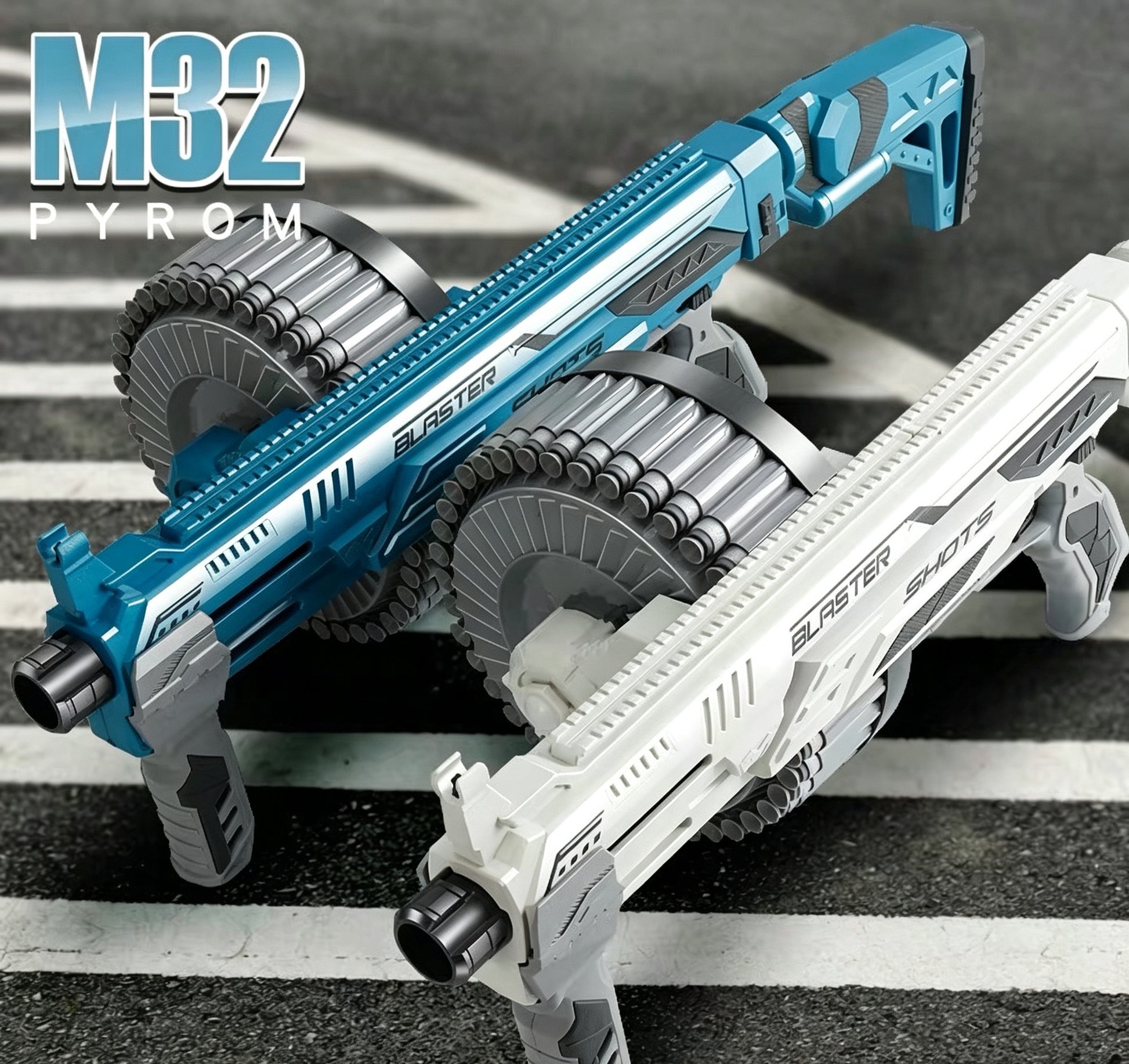 M32 Dual-Mode Rotary Nerf Machine Gun