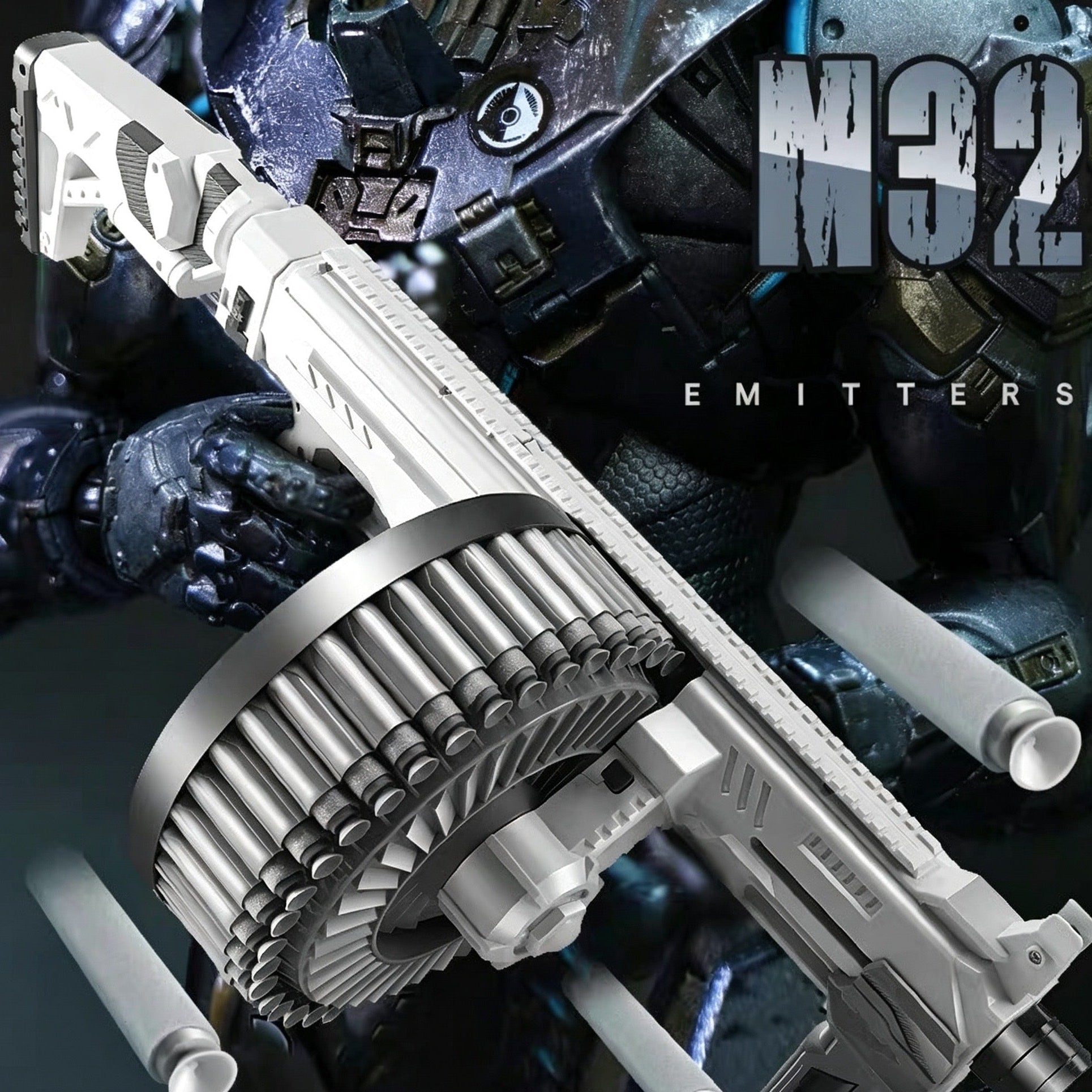 M32 Dual-Mode Rotary Nerf Machine Gun