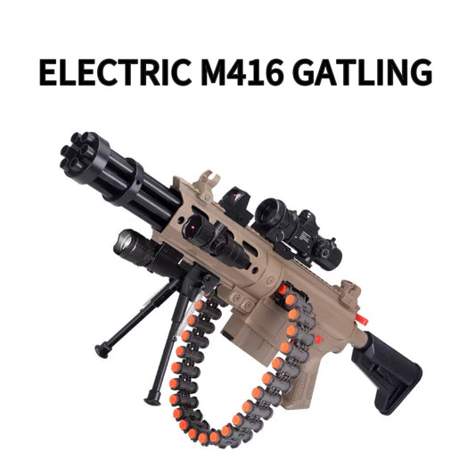 M416 Gatling Barrel Rotation Nerf Machine Gun