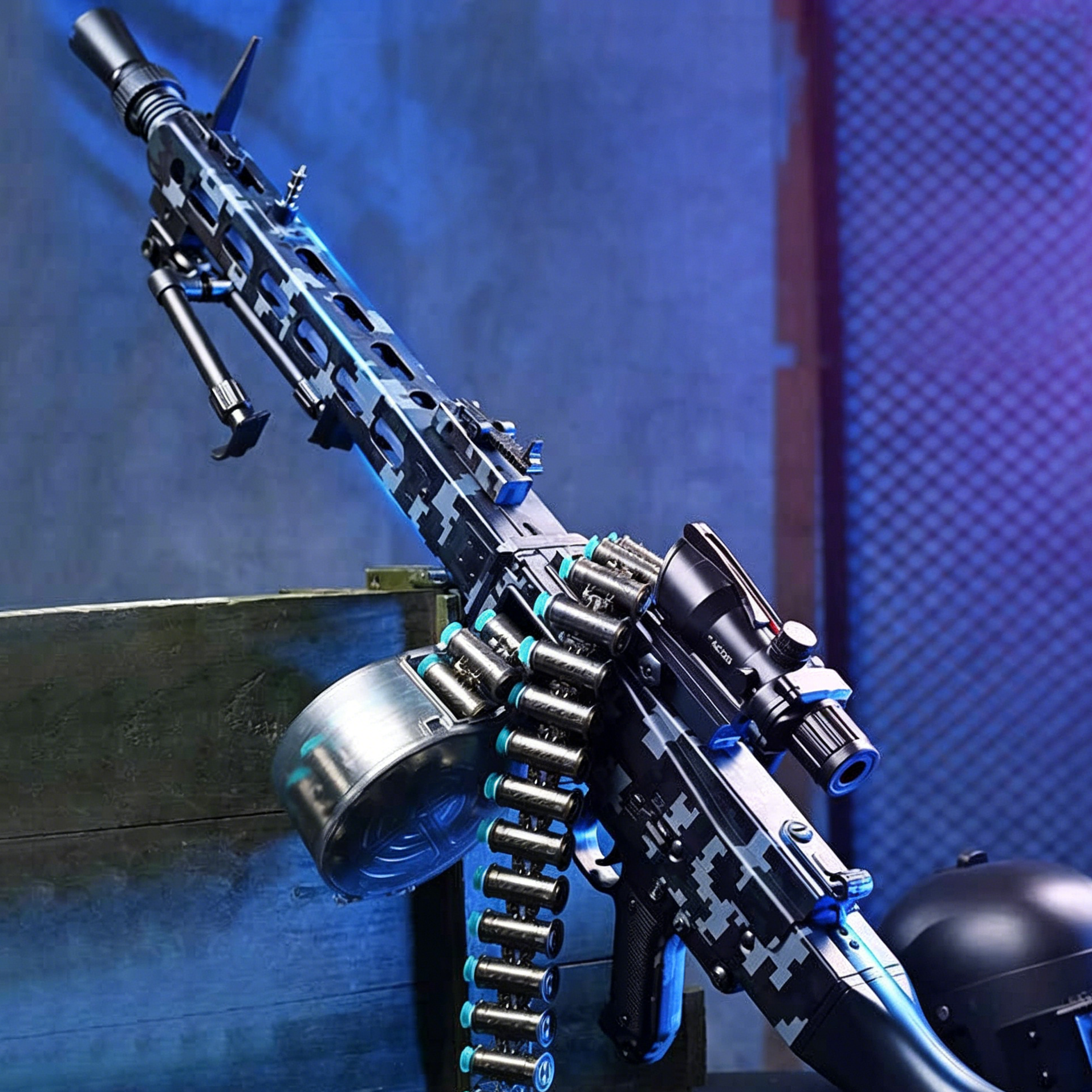 LeHui MG3 Belt-Fed Nerf Machine Gun