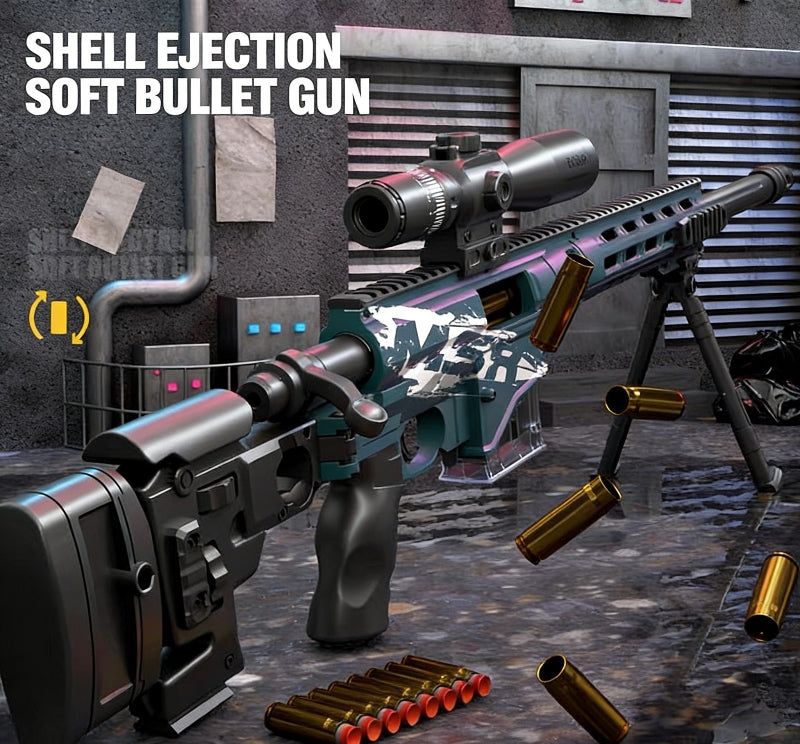 MSR Foldable Shell Ejecting Nerf Sniper Rifle