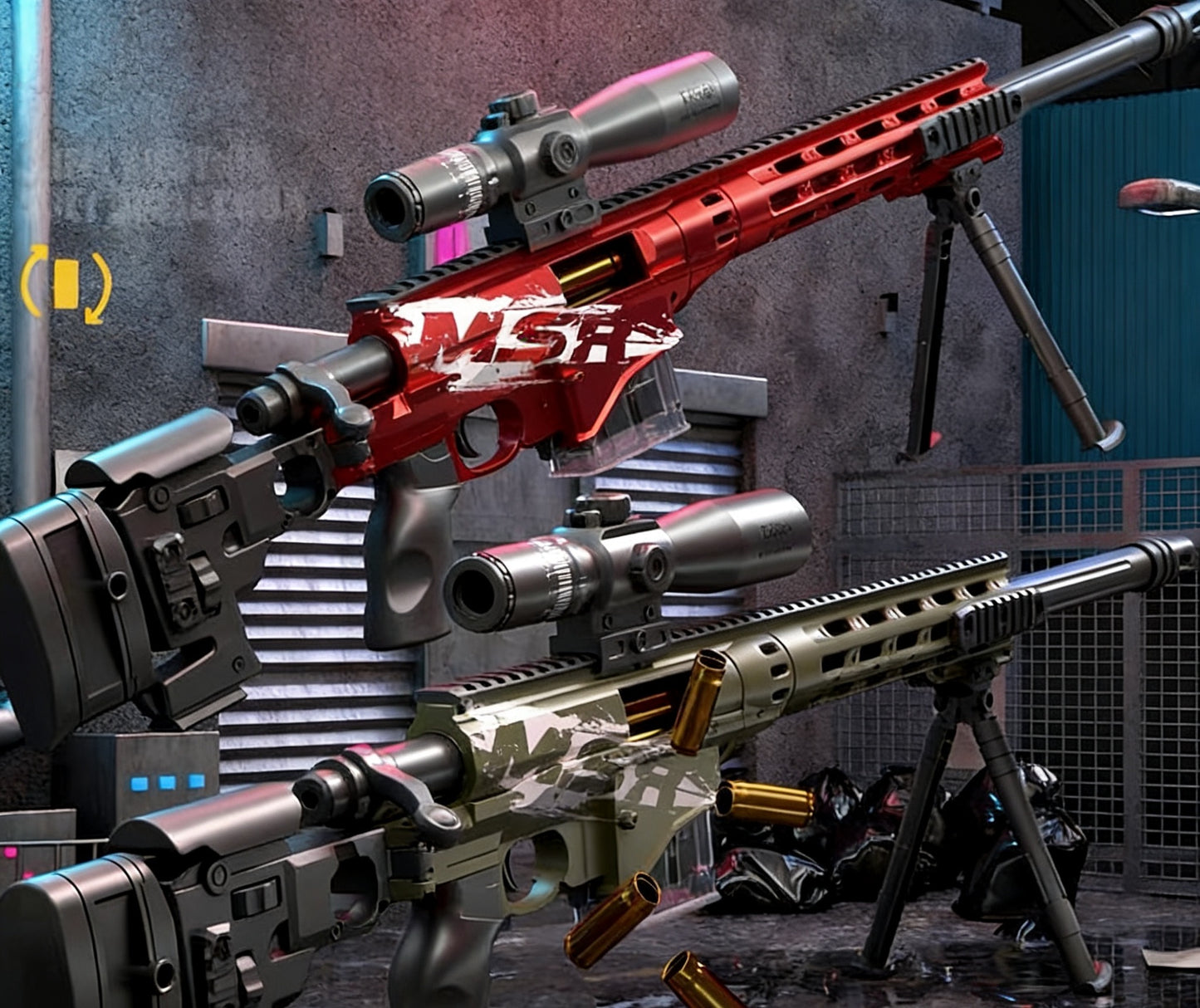 MSR Foldable Shell Ejecting Nerf Sniper Rifle