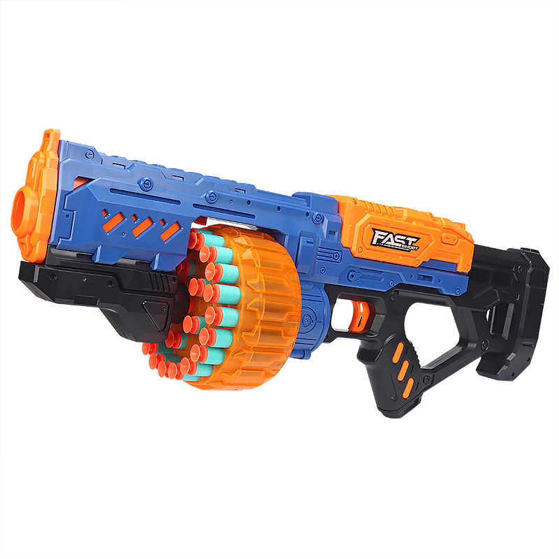 Manual Rapid-Fire Gatling Nerf Machine Gun