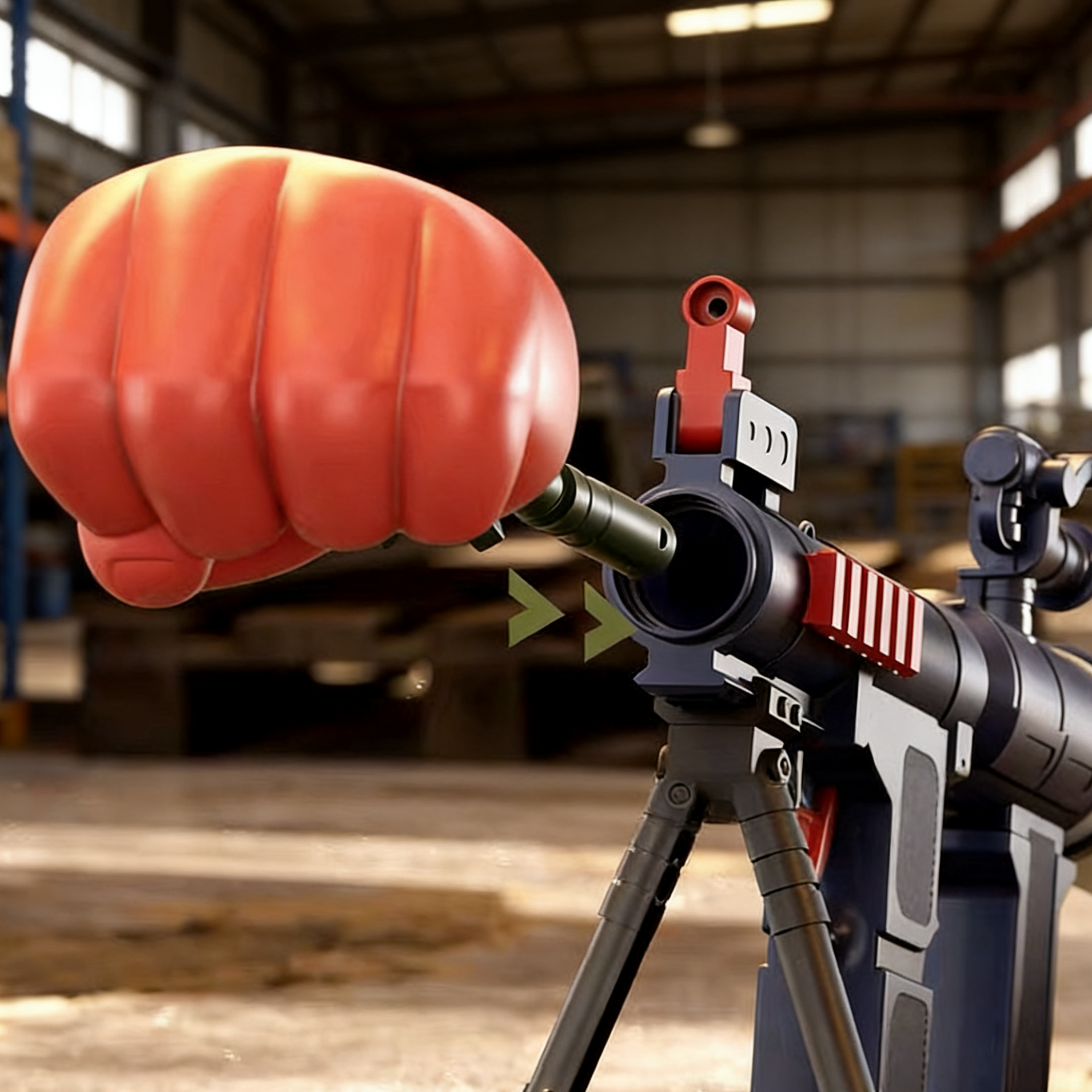 Manual Single Shot Nerf Rocket Launcher