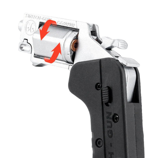 Mini Deformed Alloy Folding Nerf Revolver 