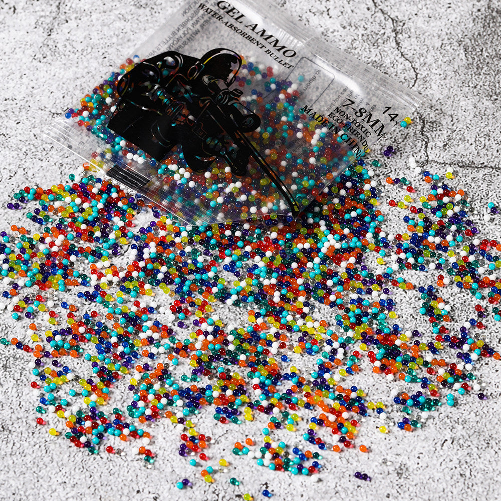 7–8mm Hardened Multicolor Gel Balls 10,000 pcs