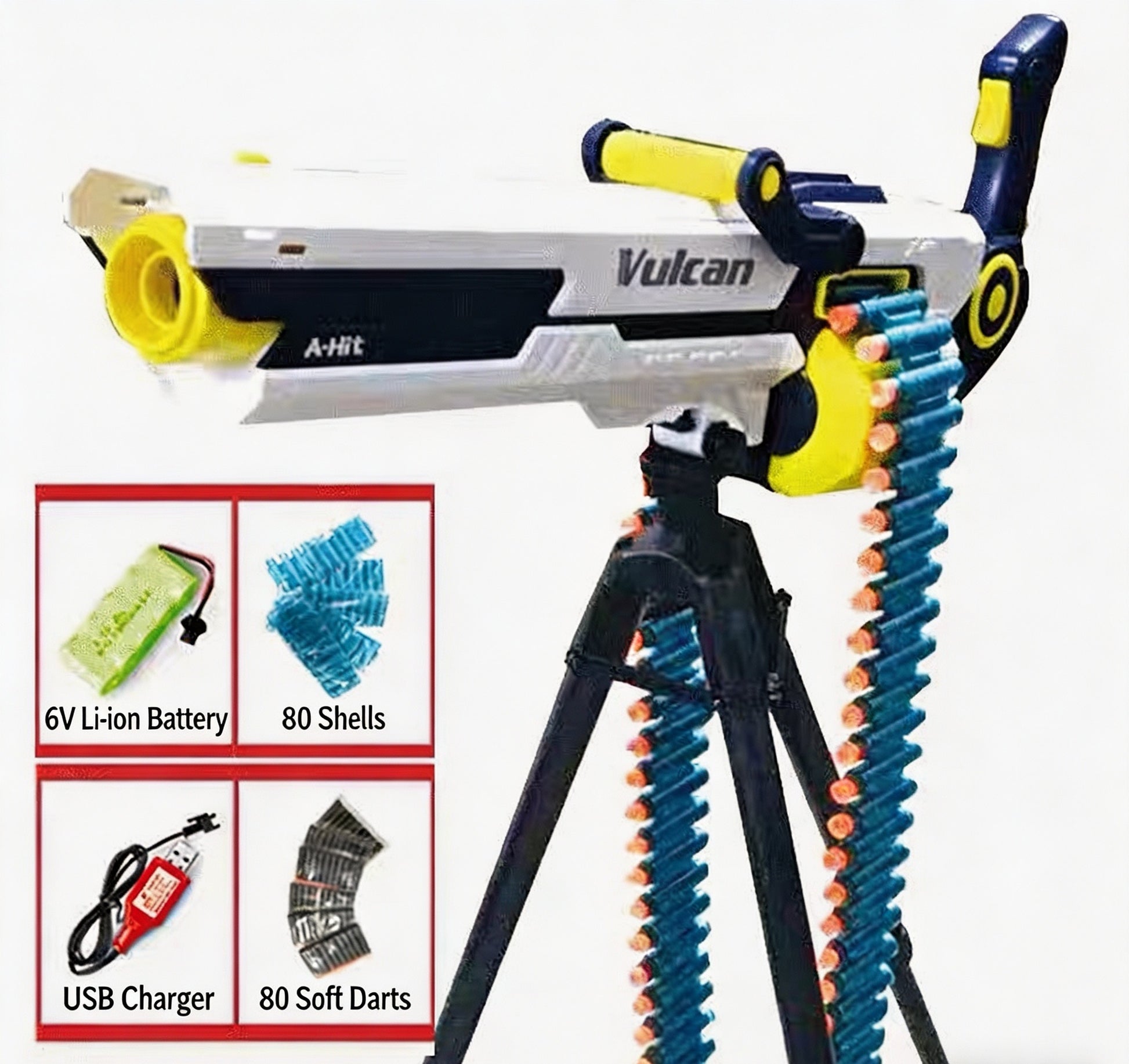 Gatling Electric Full-Auto Nerf Machine Gun