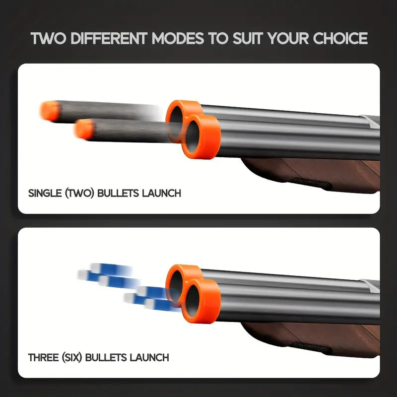 S686 Double Barrel Shell Ejecting Nerf Shotgun