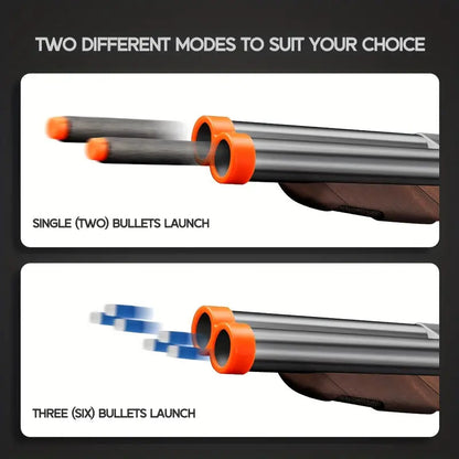 S686 Double Barrel Shell Ejecting Nerf Shotgun