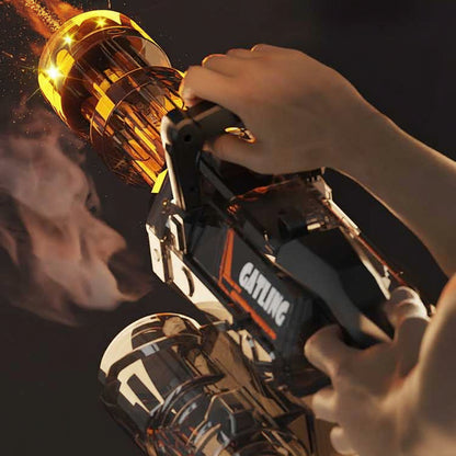 Full Auto Gatling Water Gun with Rotating Barrel