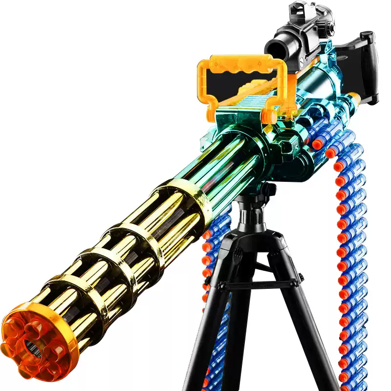 Electric Gatling Rotating Barrel Nerf Machine Gun