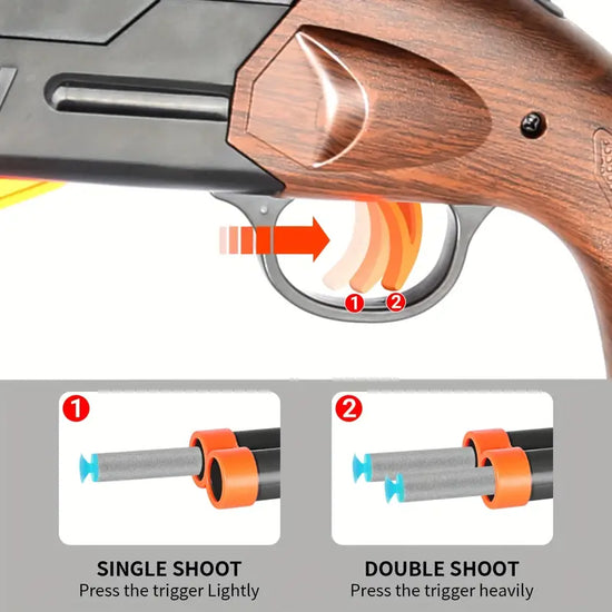 S686 Double Barrel Shell Ejecting Nerf Shotgun
