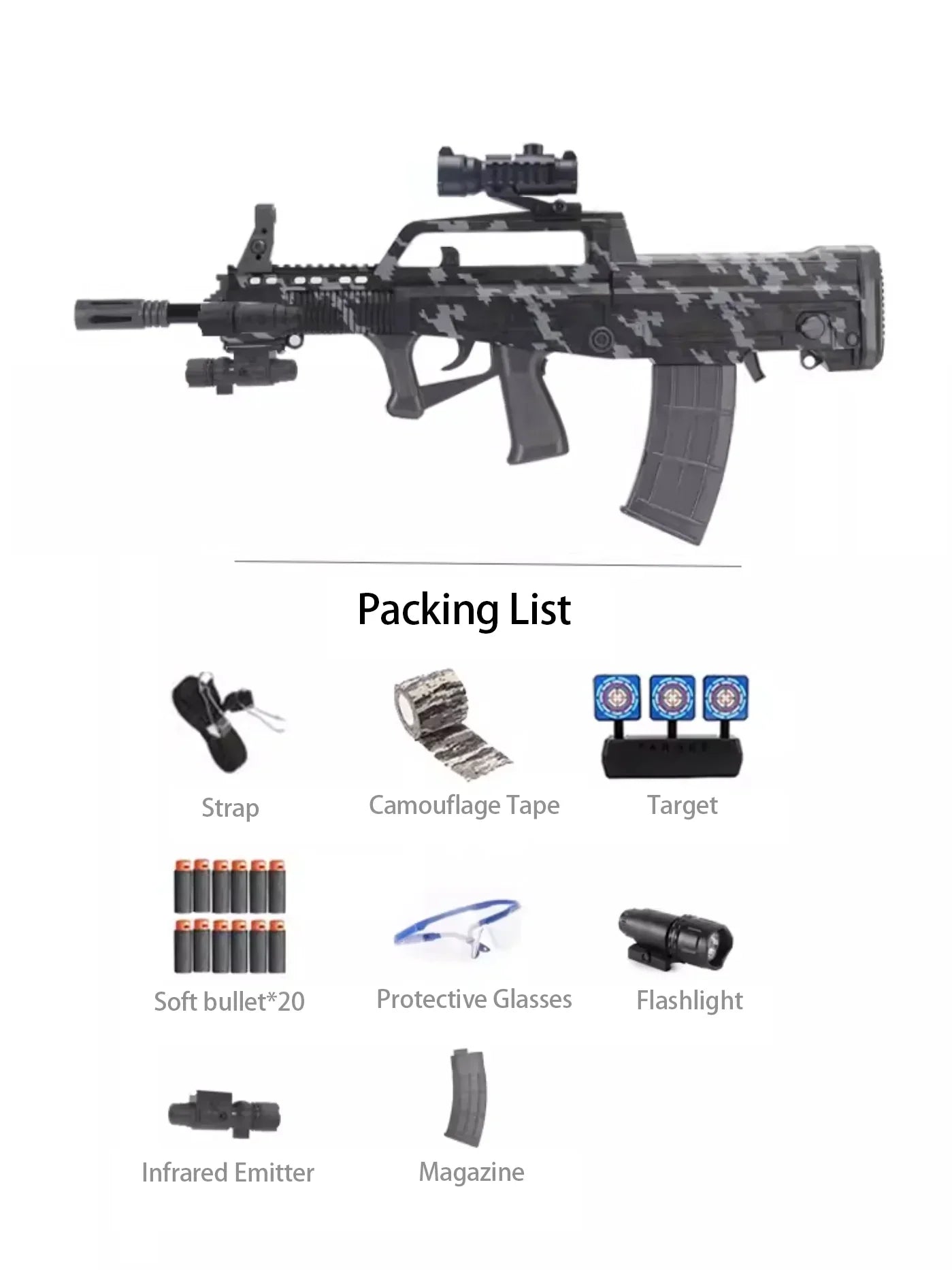 Sembylon  QBZ-95 Electric Assault Rifle Nerf Guns