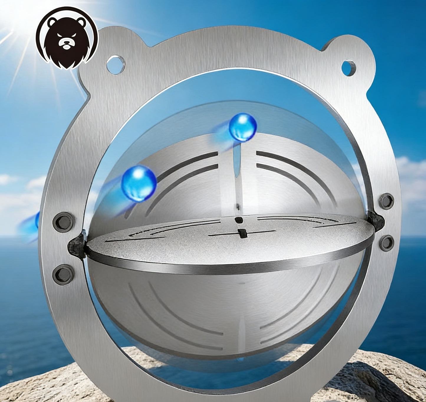Bear Flip Target – Stainless Steel Reset Target