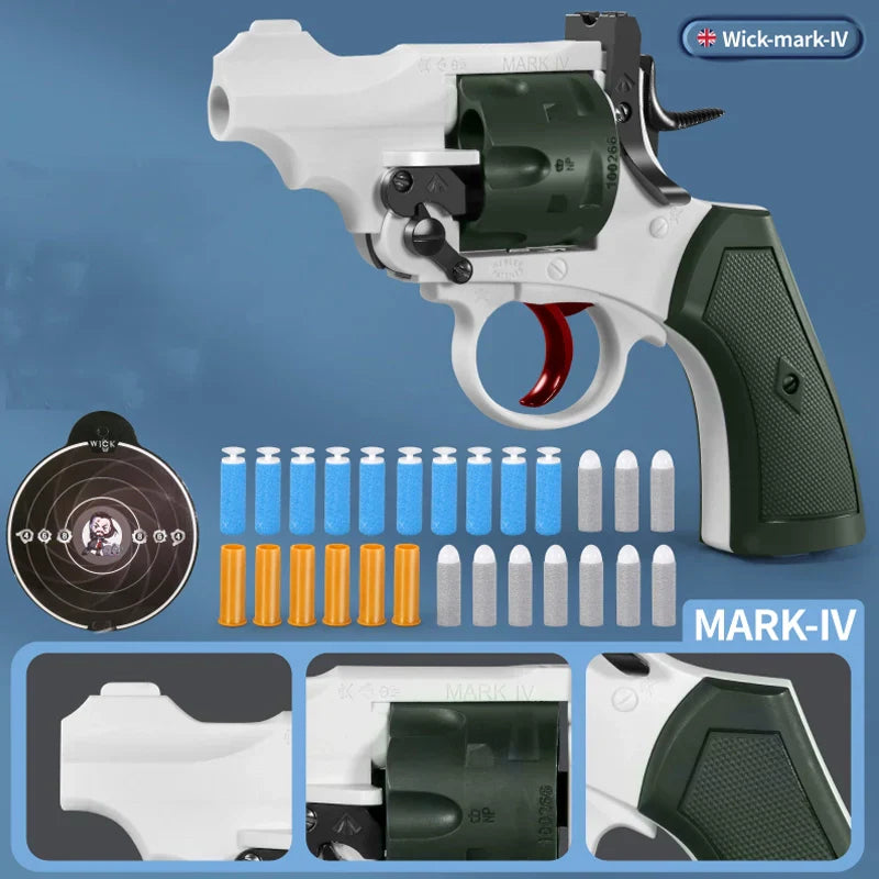 Wick MARK-4/5/6 Break-Action Folding Nerf Revolver