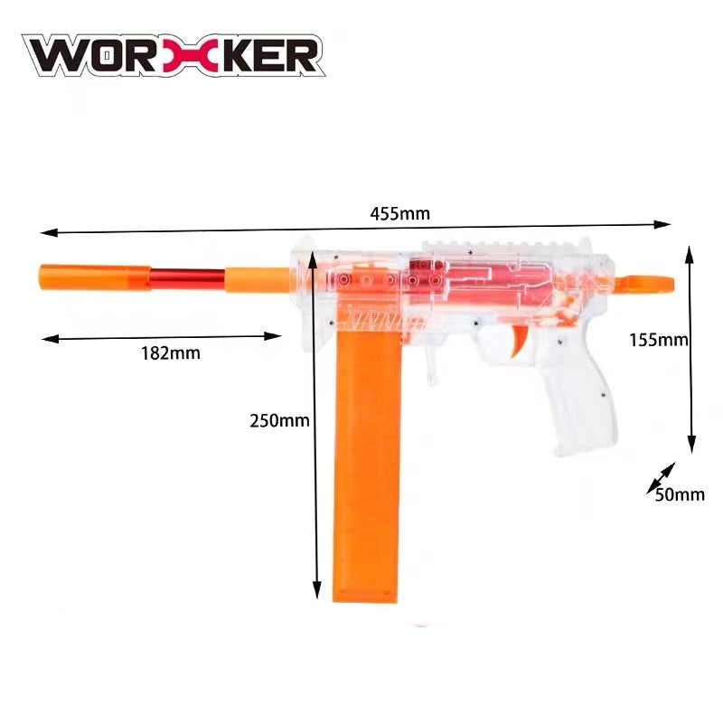 Worker Cheetah 2.0 Transparent Manual Nerf Gun