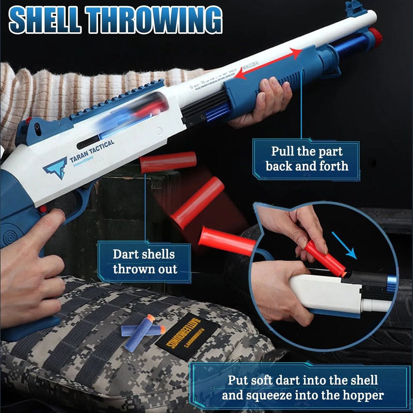 UDL XM1014 Best Pump-Action Nerf Shotgun