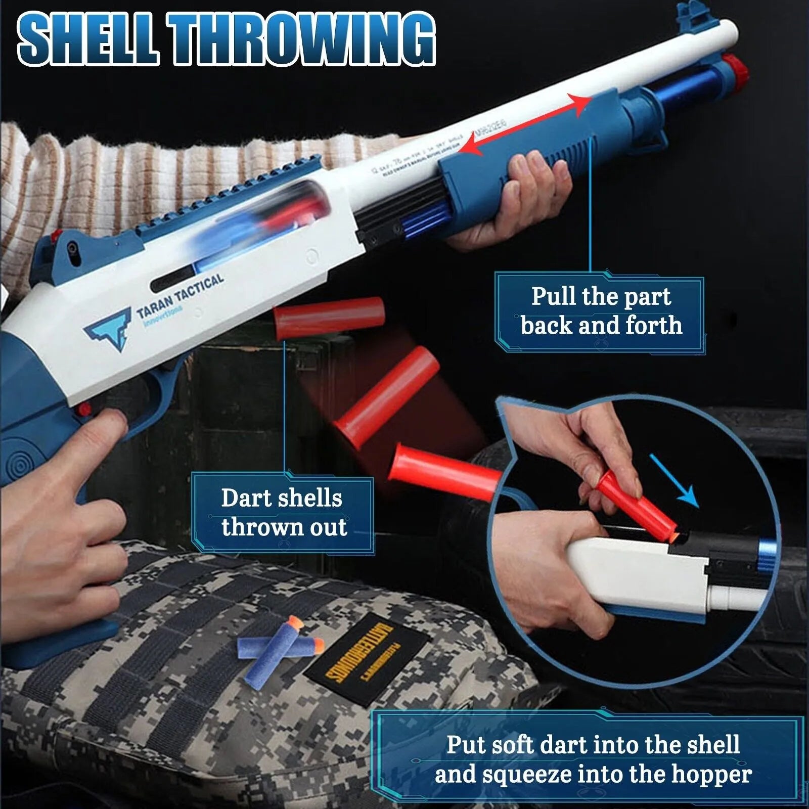 UDL XM1014 Best Pump-Action Nerf Shotgun