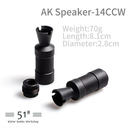 14mm CCW Metal Flash Hider Fire Cap