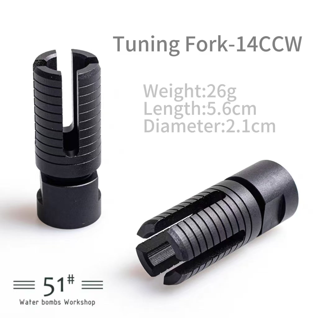 14mm CCW Metal Flash Hider Fire Cap
