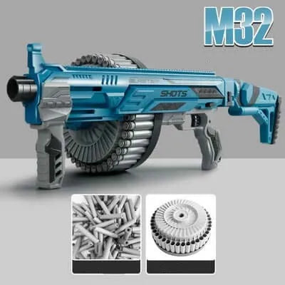 M32 Dual-Mode Rotary nerf machine gun