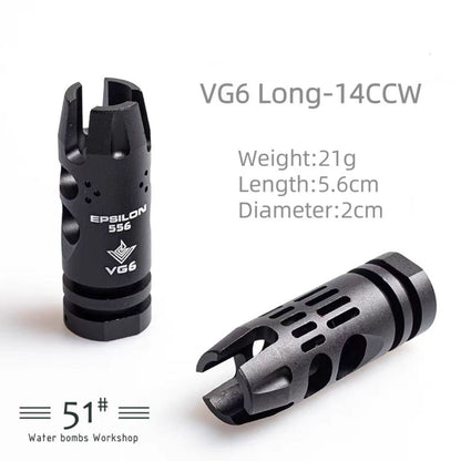 14mm CCW Metal Flash Hider Fire Cap