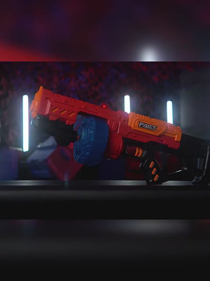 Manual Rapid-Fire Gatling Nerf Machine Gun